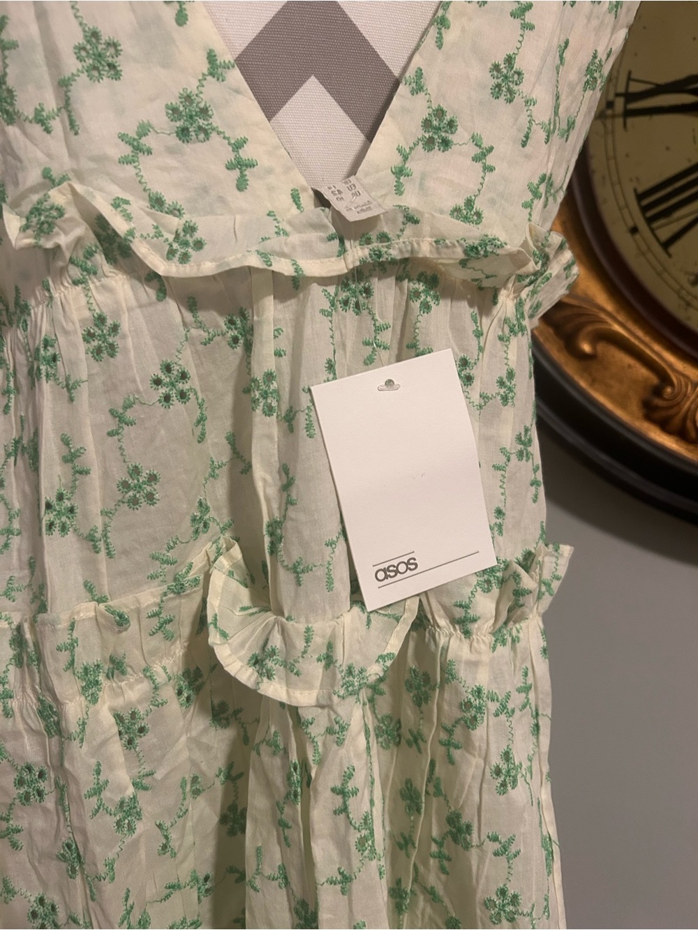 ASOS • Floral Eyelet Ruffle Sundress NWT - Picture 4 of 4